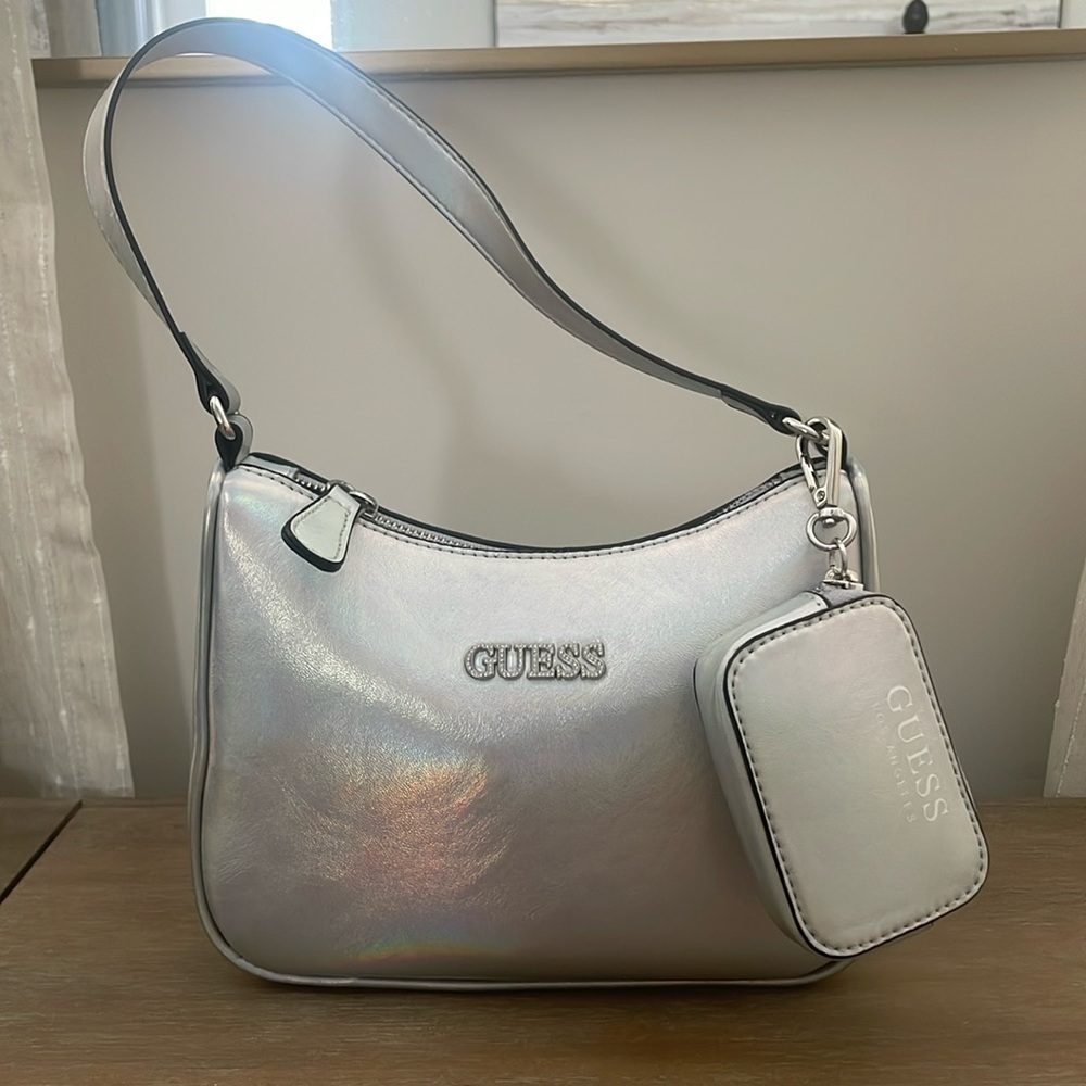 Holographic Guess Shoulder Bag